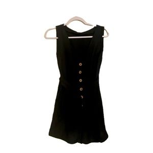 Mango black linen romper (size XS )